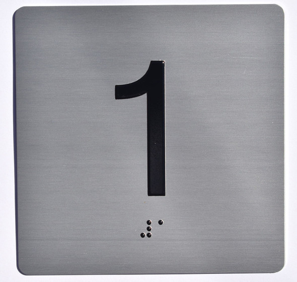 elevator floor number sign