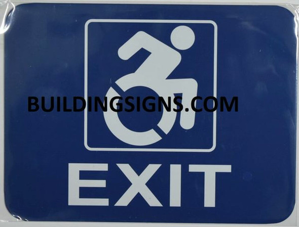 EXIT Signage- The Pour Tous Blue LINE