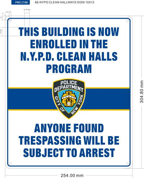 NYPD CLEAN HALLWAYS