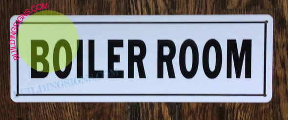 SIGN BOILER ROOM