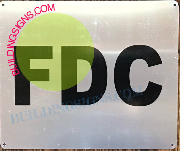 SIGN FDC  BRUSH SILVER