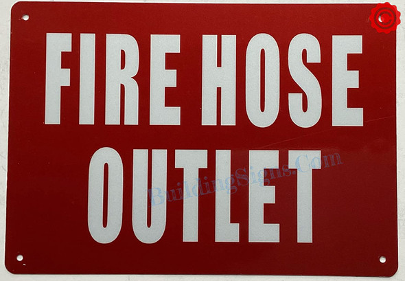 Fire Hose outlet Sign