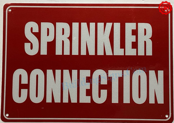 SPRINKLER CONNECTION SIGN