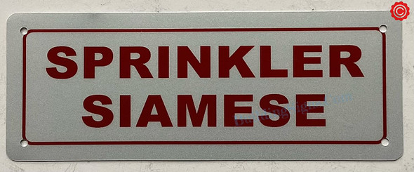 SPRINKLER SIAMESE Signage