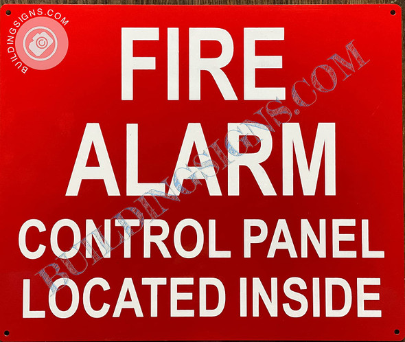 Fire Alarm Control Panel Located Inside Signage