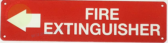 FIRE EXTINGUSIHER LEFT ARROW Signage
