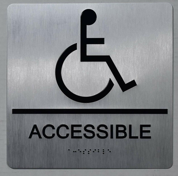 ACCESSIBLE Sign -Tactile Signs-The Sensation line Ada sign