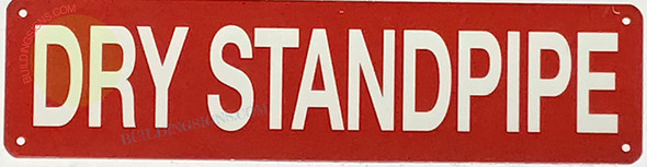 DRY STANDPIPE SIGN, Fire Safety Sign