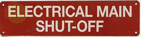 ELECTRICAL MAIN SHUT-OFF SIGN