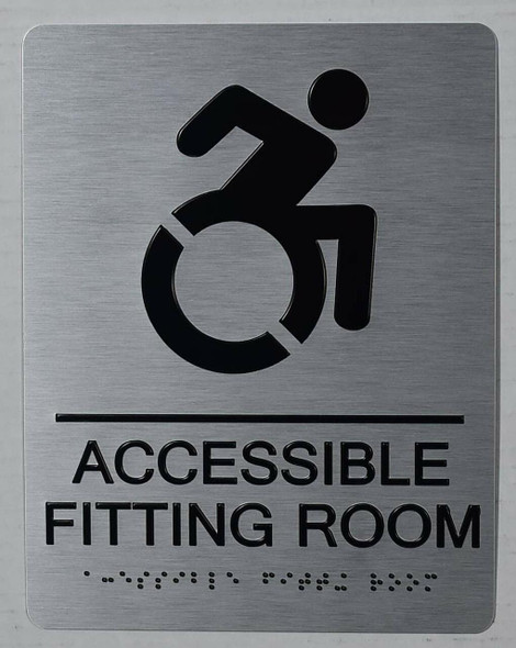ACCESSIBLE Fitting Room Sign -Tactile Signs -The Sensation line  Braille sign