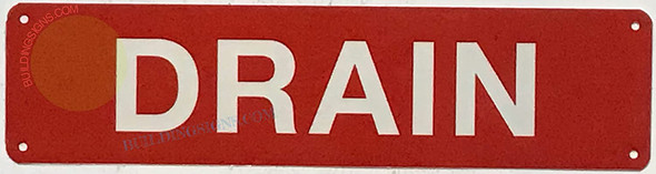 DRAIN Signage, Fire Safety Signage