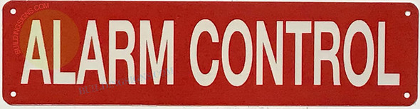 ALARM CONTROL SIGN, Fire Safety Sign