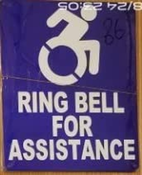 Ring Bell for ASSITANCE Sign