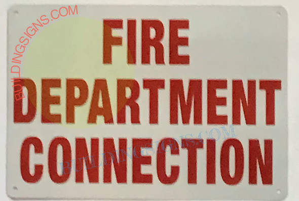 FIRE Department Connection Signage - FDC Signage