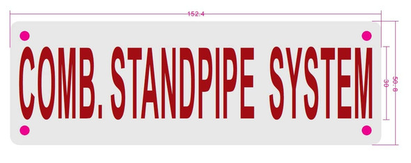 Combination Standpipe System Signage