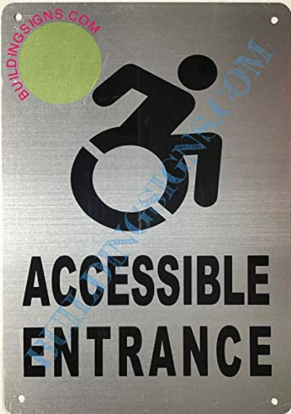 Sign ACCESSIBLE Entrance