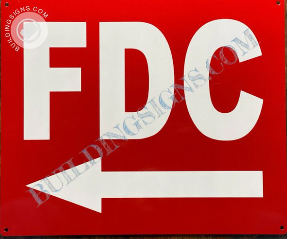 FDC LEFT SIGN
