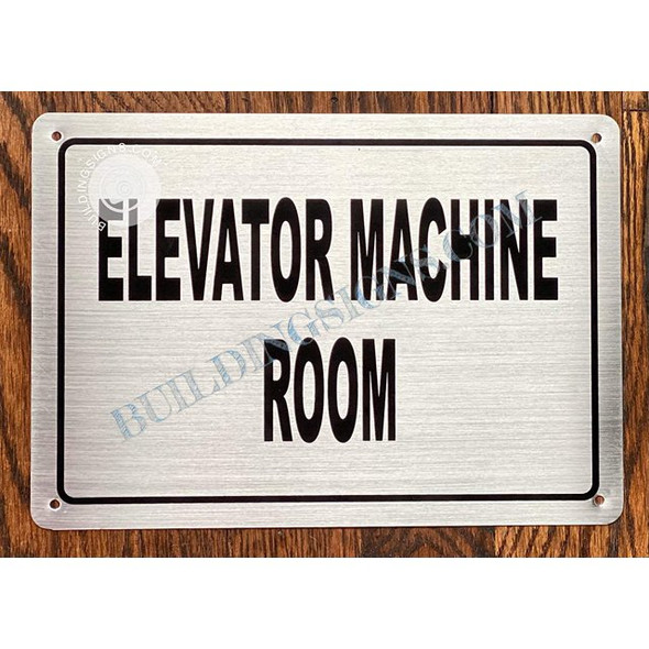 ELEVATOR MACHINE ROOM Signage - NAPOLI ARGENTO LINE