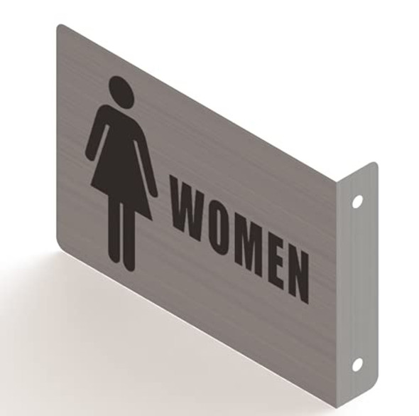 WOMEN RESTROOM PROJECTION SIGN- WOMEN RESTROOM 3D SIGN -ESPECTADORA LINE