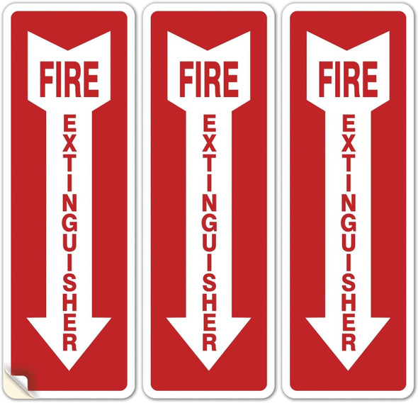 Fire Extinguisher Arrow Down Sicker