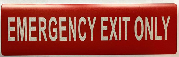 EMERGENCY EXIT ONLY decal Sticker