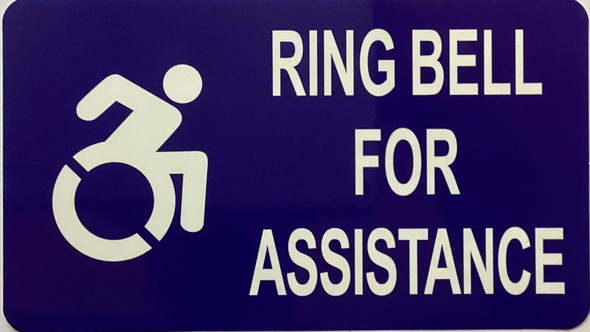 RING BELL FOR ASSISTANCE Decal Sticker