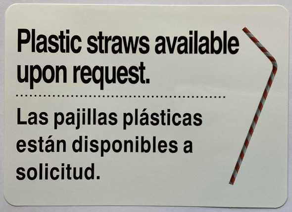 PLASTIC STRAWS AVAILABLE UPON REQUEST , Decal/STICKER