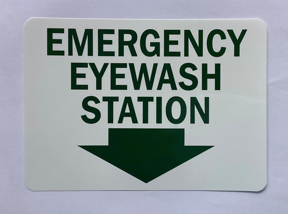 Signage  EMERGECNY EYE WASH STATION Decal/STICKER