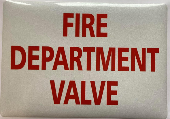 FIRE DEPARTMENT VALVE STICKER/DECAL