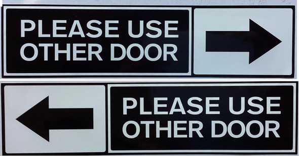 Please Use The Other Door Sticker