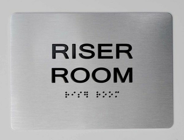 Riser room ADA Sign -Tactile Signs  The sensation line Ada sign