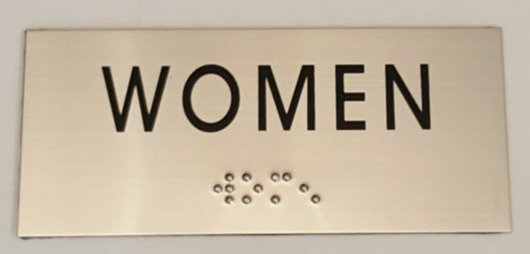 WOMEN Sign -Tactile Signs   Ada sign