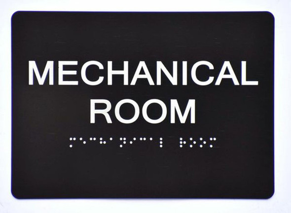Mechanical Room Sign -Tactile Signs Tactile Signs   Ada sign