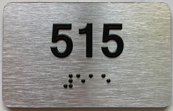 apartment number 515 sign