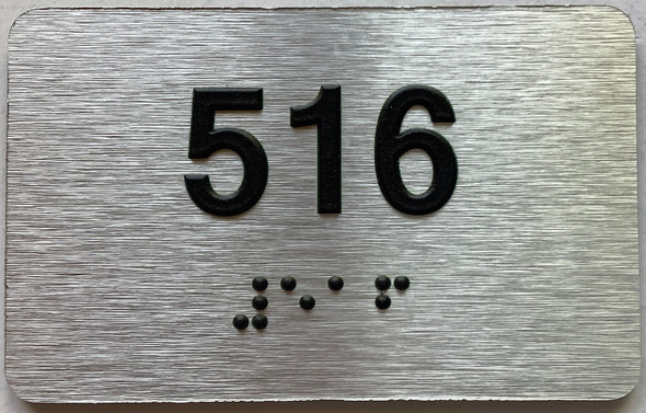 apartment number 516 sign