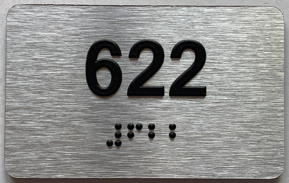apartment number 622 sign
