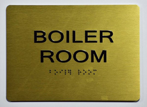 BOILER ROOM Sign -Tactile Signs Tactile Signs  Braille sign