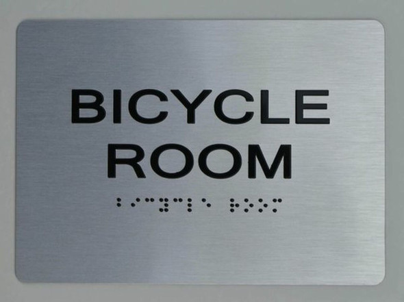BICYCLE ROOM  Braille sign -Tactile Signs  The sensation line    Braille sign