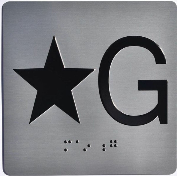 ELEVATOR JAMB- STAR G Elevator sign