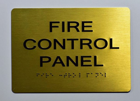 FIRE CONTROL PANEL Sign -Tactile Signs Tactile Signs - THE SENSATION LINE Ada sign