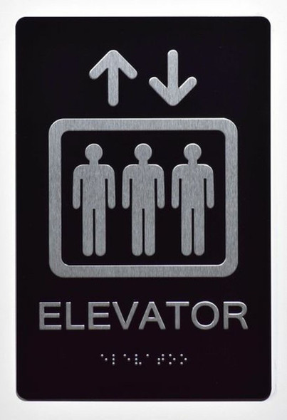 Elevator SIGN ADA  Braille sign