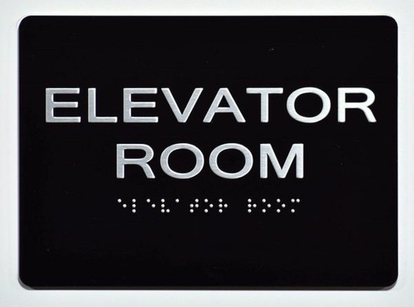 ELEVATOR ROOM SIGN - The Sensation line -Tactile Signs Ada sign