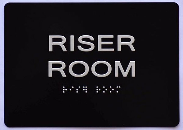 Riser room SIGN ADA Tactile Signs    Braille sign