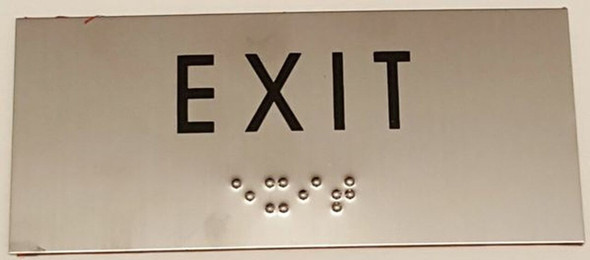 EXIT Sign -Tactile Signs    Braille sign