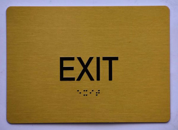 EXIT Sign -Tactile Signs Tactile Signs   Braille sign