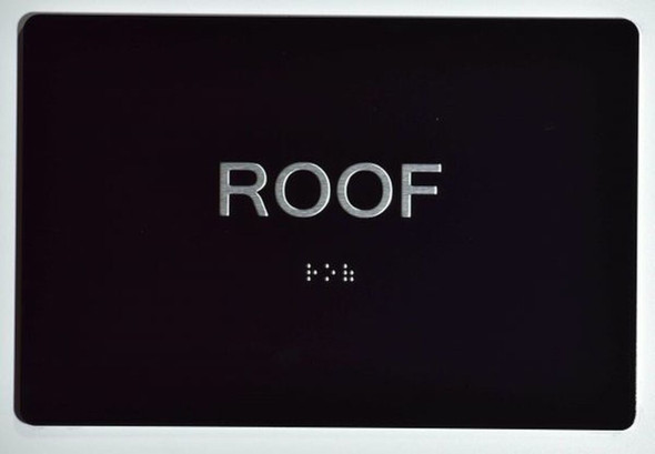 ROOF Sign -Tactile Signs   Braille sign