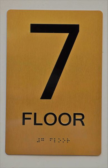 7th FLOOR SIGN  ADA Tactile Signs  Ada sign