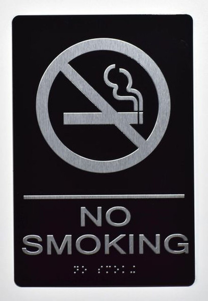 NO SMOKING Sign -Tactile Signs Tactile Signs  - BRAILLE  Ada sign
