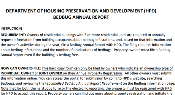 Bedbug Annual Report Form (pdf file v10/2023)