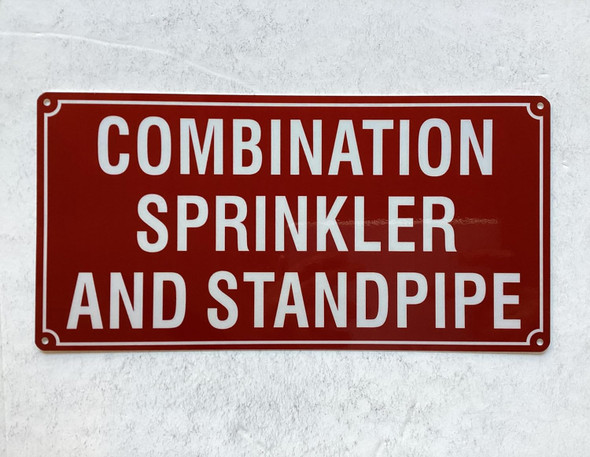 NYC COMBINATION SPRINKLER AND STANDPIPE SIGN